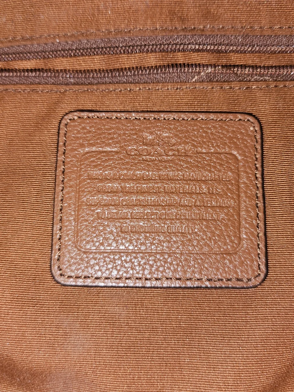 Coach genuine leather